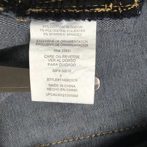 Jolt Skinny Jeans Dark‎ Wash Stretch Denim Juniors 5 Jegging Pants Casual Women - Picture 9 of 10